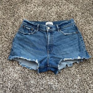 Abercrombie and Fitch Curve Love Mid Rise Mom Shorts